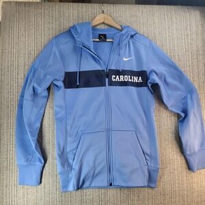 North Carolina Tar Heels Hoodie Zip Sweatshirt XS Blue‎ NCAA Basketball Nike